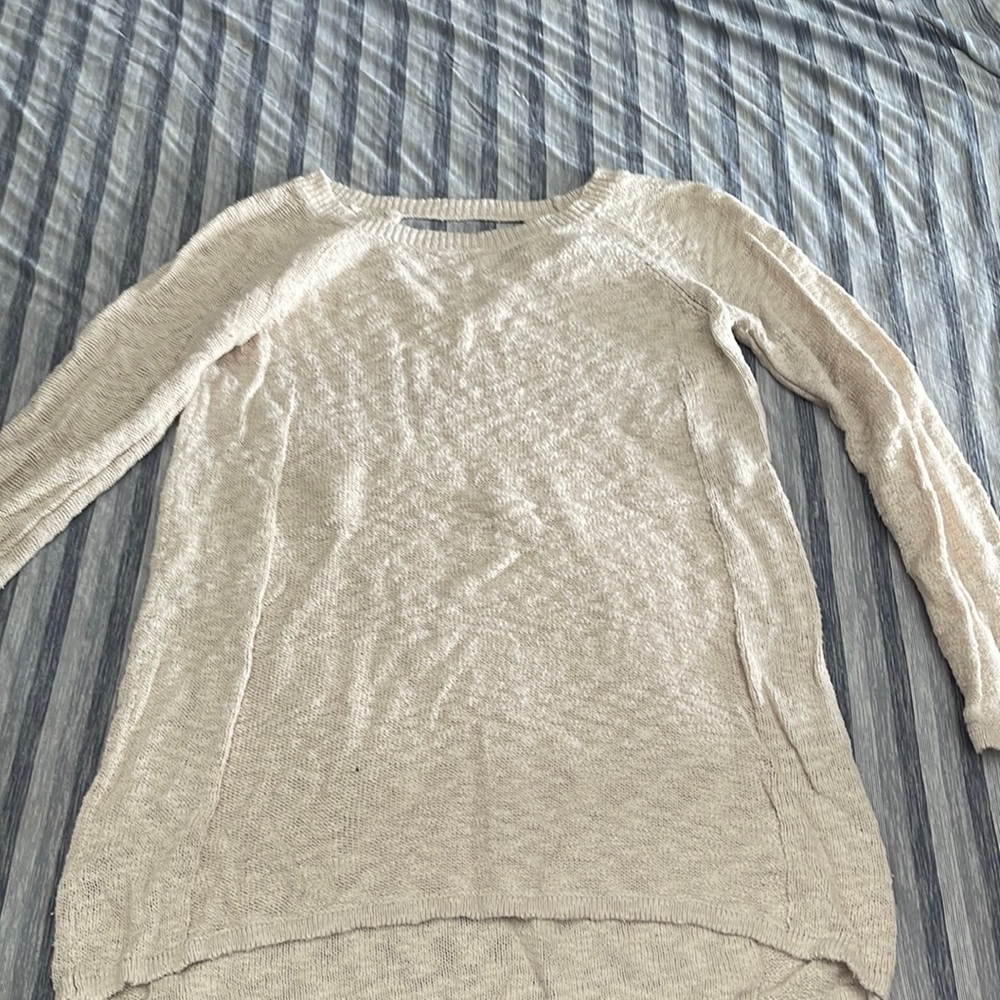 Cream sweater size medium